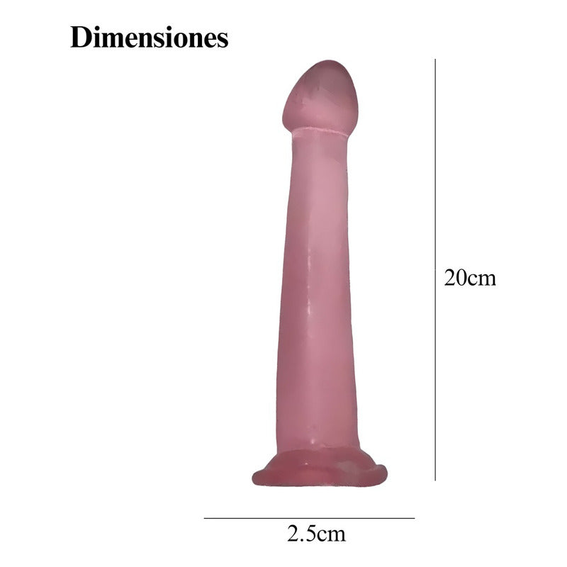 Dildo Dilatador Vaginal Y Anal Liso Glande De 20 Cm