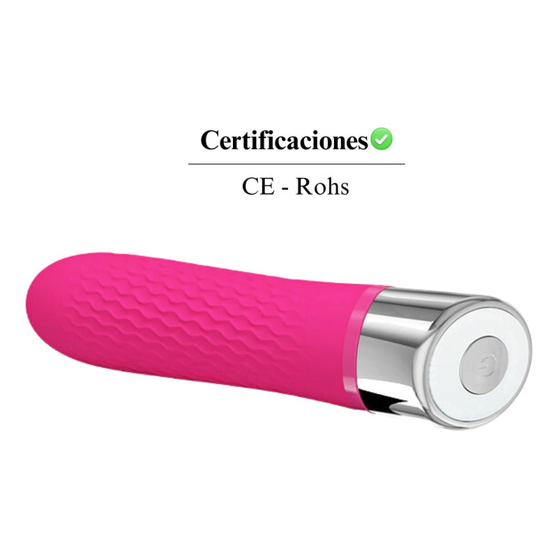 Consolador Vibrador Bala 12 Vibraciones Impermeable Premium