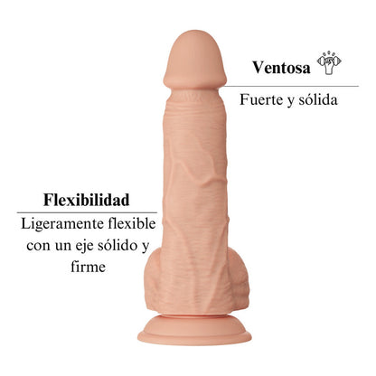 Dildo Realista Pene Consolador Ventosa Estimulador  22 Cm