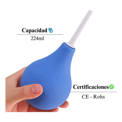 Enema Limpiador Anal Y Vaginal Silicona Suave 224ml