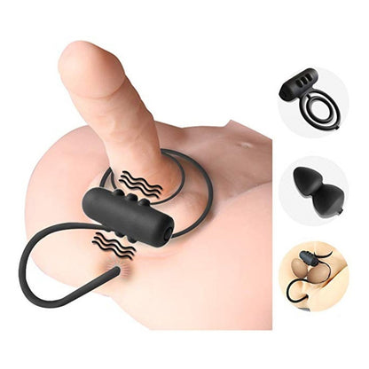 Plug Vibrador Anal Y Anillos Para Pene Ring And Plug Dilata