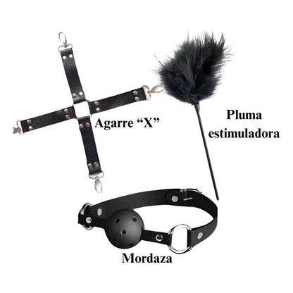 Kit De 10 Piezas Bdsm Color Negro