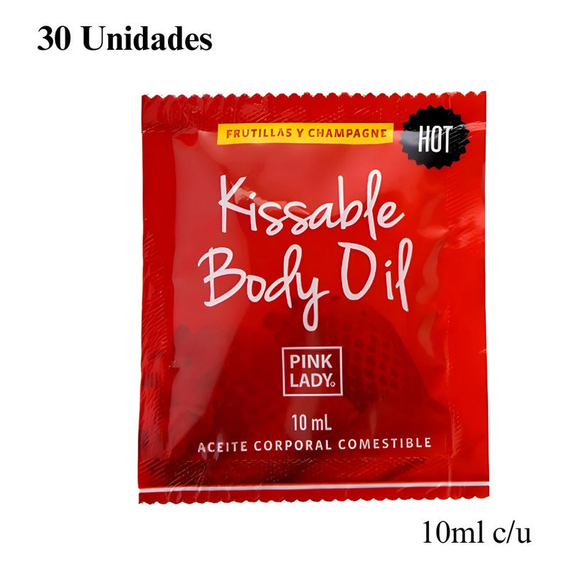 Lubricante Aceite Intimo Comestible Caja X 30 Unidades