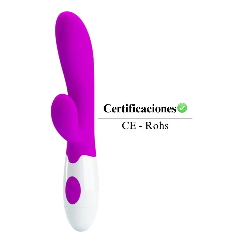 Vibrador Consolador Doble Clítoris Y Punto G 30 Velocidades