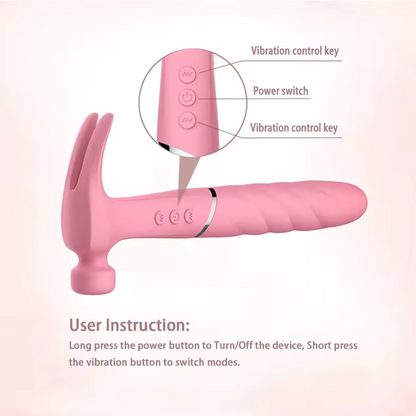 Vibrador Consolador Martillo Multifunción Recargable Usb