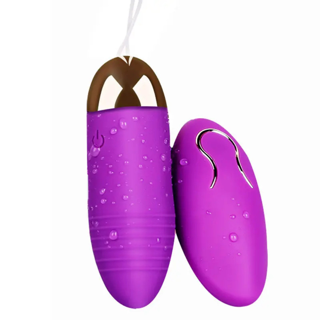 Violeta - Bala Vibradora Con 10 Velocidades Silenciosa Impermeable Usb.