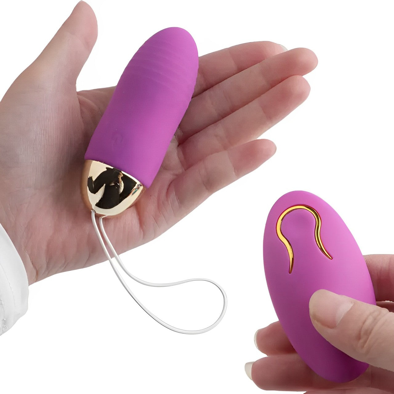 Violeta - Bala Vibradora Con 10 Velocidades Silenciosa Impermeable Usb.