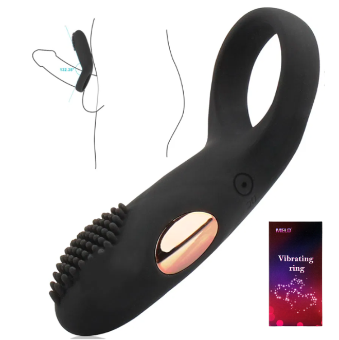 Anillo Para Pene Vibrador Estimulador De Clítoris Recargable